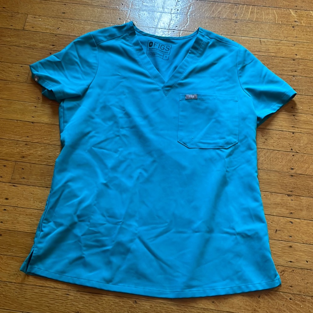 FIGS Teal small scrub top